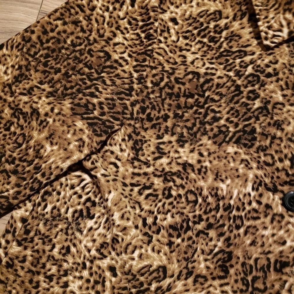 Womens Briggs Petite Cheetah Jacket Blazer Size PM - Picture 9 of 15